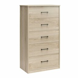 Rackhams BrEZ Build Pearce 5 DRW Dresser Light Oak - Brown