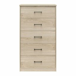 Rackhams BrEZ Build Pearce 5 DRW Dresser Light Oak - Brown - thumbnail 2