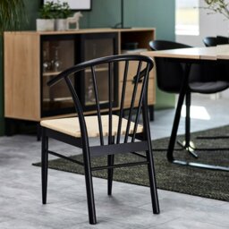 Rackhams Cassandra Dining Chair with Armrest in Black Set of 2 - 1 - thumbnail 6