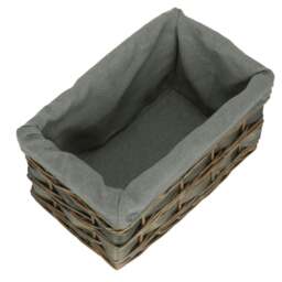 Rackhams Grey Scandi Storage Basket With Grey Lining - Medium - thumbnail 5