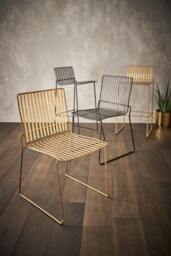 Rackhams Finn Bar Stools - Matt Black - Blue Seat Pad - thumbnail 6