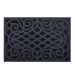 Rackhams Victorian Style Eco Indoor/Outdoor Door Mat - Dark Grey - 61 x 41cm - No (Suitable for Outdoors) - thumbnail 2