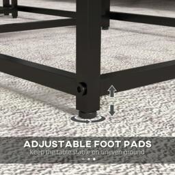 Rackhams Three Nest of Tables, Marble Effect Finish - thumbnail 6