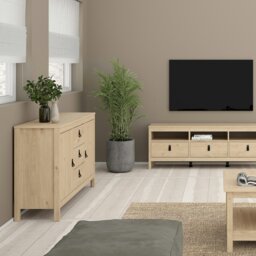 Rackhams Barcelona Sideboard 2 Doors + 3 Drawers in Jackson Hickory Oak - Brown - 151.4 - 1 - thumbnail 6