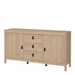 Rackhams Barcelona Sideboard 2 Doors + 3 Drawers in Jackson Hickory Oak - Brown - 151.4 - 1 - thumbnail 3