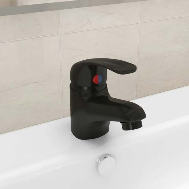 Rackhams Basin Mixer Tap Black 13x10 cm