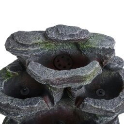 Rackhams Solar Rock Garden Water Feature Fountain with Lights - thumbnail 6