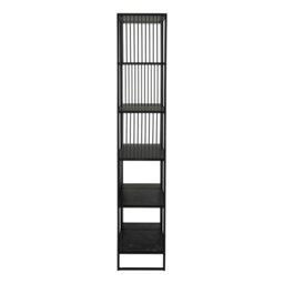Rackhams Strington Bookcase with 5 Shelves in Black - 1 - Black - Wood - thumbnail 3