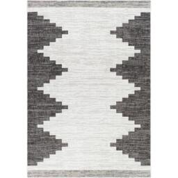Rackhams Eagean-Modern Black Grey White Charcoal In- & Outdoor Rug - 130 x 180 cm - thumbnail 2