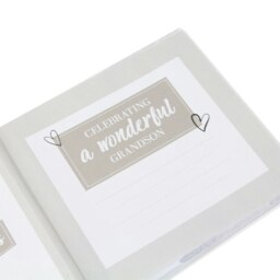 Rackhams Modern Special Grandson Photo Album with Gold Foil Text - Holds 80 4x6 Pictures - thumbnail 2