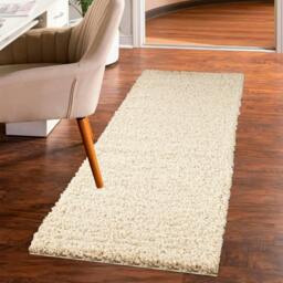 Rackhams Shaggy Rug - Light Beige - 60cm x 110cm (2ft x 3.5ft) - thumbnail 3