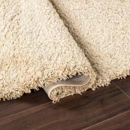 Rackhams Shaggy Rug - Light Beige - 60cm x 110cm (2ft x 3.5ft) - thumbnail 4