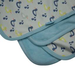 Rackhams Baby blanket boys duck print - Blue - One Size - thumbnail 3