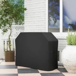Rackhams 147 x 61cm Plastic Coated Protective Grill Cover - Black - thumbnail 2