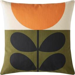 Rackhams Sunflower Orange Filled Cushion 45x45cm - Dark Olive - thumbnail 1