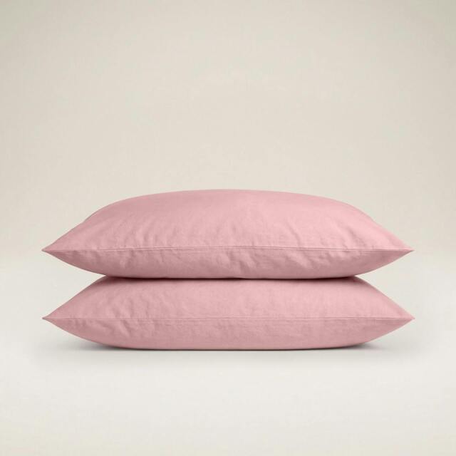 Rackhams Percale Pillowcase Pair - Pink - Standard 50x75 cm - image 1
