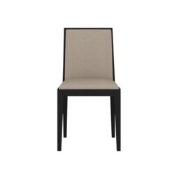 Rackhams Lotus Dining Chair - Wenge and Beige - Pack of 2 - wenge and beige
