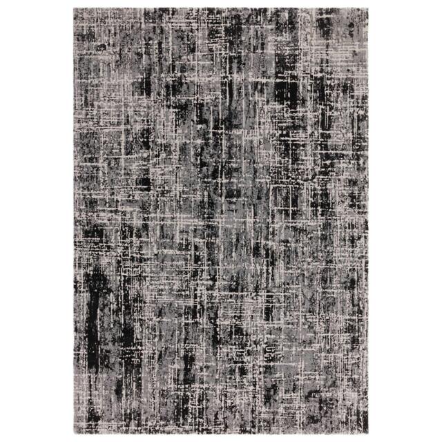 Rackhams Kuza Abstract Black Rug - 80x150cm - image 1