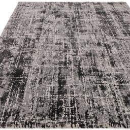 Rackhams Kuza Abstract Black Rug - 80x150cm - thumbnail 4