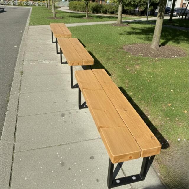 Rackhams Chunky & Sturdy Commercial Outdoor Bench - 150cm