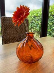 Rackhams Verano Recycled Glass - Ola Round Vase - Yellow - Recycled Glass - thumbnail 5