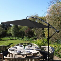Rackhams Black Cantilever Parasol - thumbnail 6