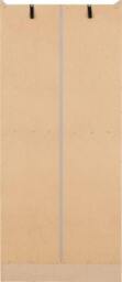 Rackhams Nevada 2 Door Wardrobe - Grey Gloss and Light Oak - thumbnail 6