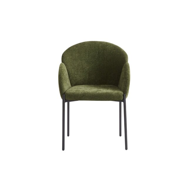Rackhams Petal Dining Chair - Olive - Pack of 2 - Olive Soft Weave - image 1