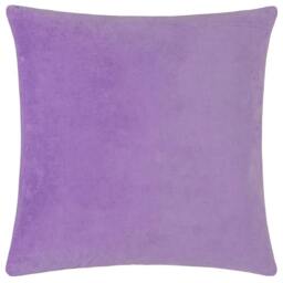 Rackhams Mentera Velvet Floral Cushion Cover - Lilac/Coral - 50cm x 50cm - Lilac/Coral - 100% Cotton - thumbnail 2