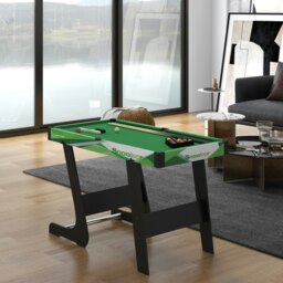 Rackhams 104cm Folding Pool Table with Cues, Balls, Chalk, Triangle, Brush - thumbnail 3