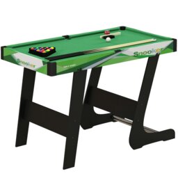 Rackhams 104cm Folding Pool Table with Cues, Balls, Chalk, Triangle, Brush - thumbnail 2
