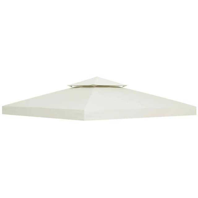 Rackhams 3 x 3 m Replacement Gazebo Canopy - Cream White - image 1