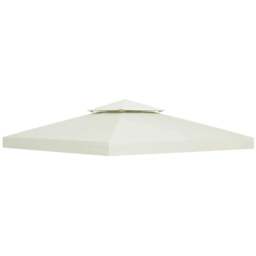 Rackhams 3 x 3 m Replacement Gazebo Canopy - Cream White - thumbnail 1