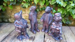 Rackhams Wind in the Willows Garden Sculptures Ornaments - Polystone Resin - 1 - Bronze - thumbnail 4