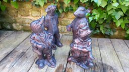 Rackhams Wind in the Willows Garden Sculptures Ornaments - Polystone Resin - 1 - Bronze - thumbnail 3
