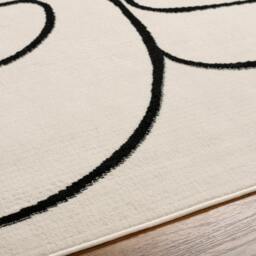 Rackhams Pisa-Modern Off-White Black Rug - 130 x 170 cm - thumbnail 3