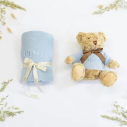 Rackhams NEW BABY BLANKET AND TEDDY - Ivory - thumbnail 4
