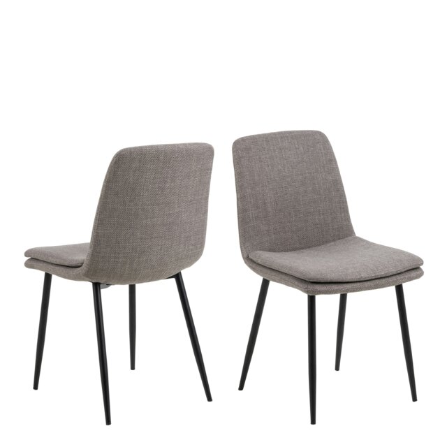 Rackhams Becca Dining Chair in Light Brown Set of 4 - 1 - image 1