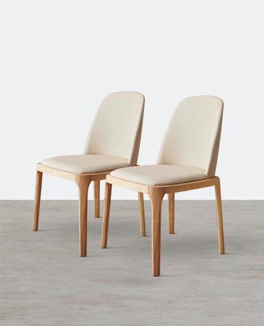 Rackhams A Set of 2 Sienna Dining Chairs, White - A Set of 2 Chairs - White - image 1