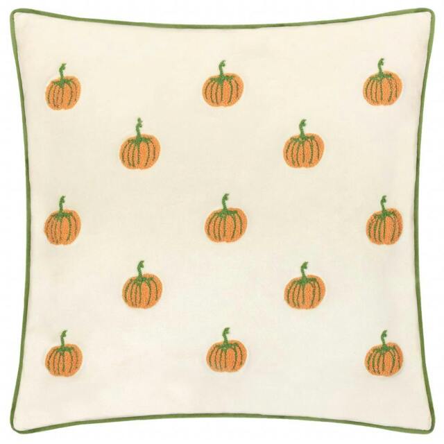 Rackhams Tufted Velvet Pumpkin Cushion Cover - Multicoloured - 45cm x 45cm - Multicoloured - 100% Polyester - image 1