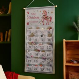 Rackhams Personalised Unicorn Christmas Advent Calendar - Grey - thumbnail 5
