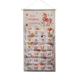 Rackhams Personalised Unicorn Christmas Advent Calendar - Grey - thumbnail 6