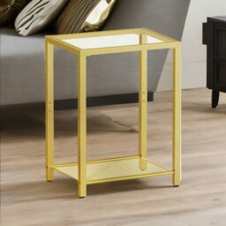 Rackhams Small Coffee Table with Metal Mesh Shelf - thumbnail 3