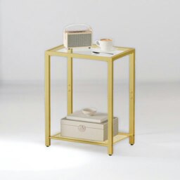 Rackhams Small Coffee Table with Metal Mesh Shelf - thumbnail 6