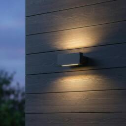 Rackhams 18 Watt LED Black Up and Down Outside Wall Light - thumbnail 1