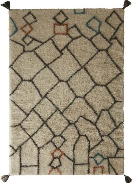 Rackhams Berber Knotted Wool Rug - 200X290 cm - image 1