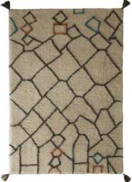 Rackhams Berber Knotted Wool Rug - 200X290 cm - thumbnail 1
