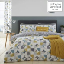 Rackhams Retro Circles Multi Duvet Cover Set - Multi - Polycotton - King