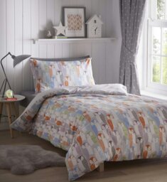 Rackhams Owls Children Bedding Duvet Cover Set - Multi