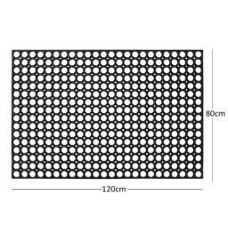 Rackhams Heavy Duty Non Slip Rubber Ring Entrance Doormat - 75 x 45cm Meduim - thumbnail 6
